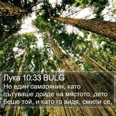 Лука 10:33 BULG Bible Verse Image