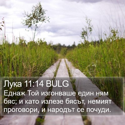 Лука 11:14 BULG Bible Verse Image