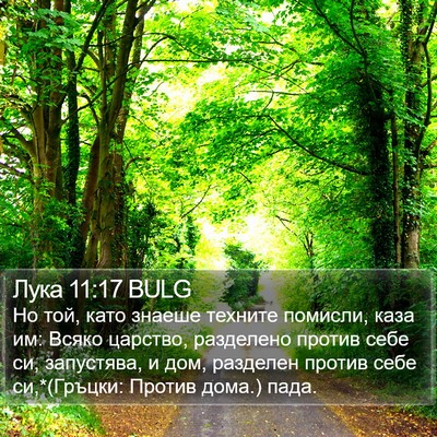 Лука 11:17 BULG Bible Verse Image