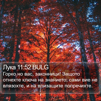 Лука 11:52 BULG Bible Verse Image