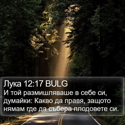 Лука 12:17 BULG Bible Verse Image