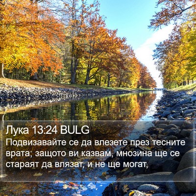 Лука 13:24 BULG Bible Verse Image
