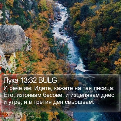 Лука 13:32 BULG Bible Verse Image