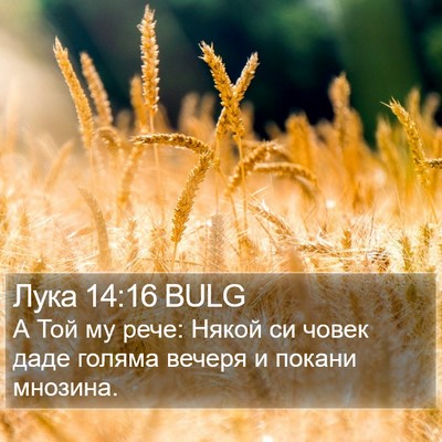 Лука 14:16 BULG Bible Verse Image