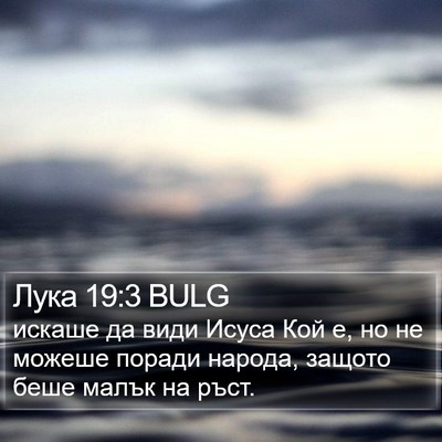 Лука 19:3 BULG Bible Verse Image
