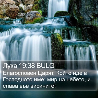Лука 19:38 BULG Bible Verse Image