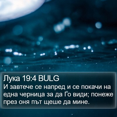 Лука 19:4 BULG Bible Verse Image