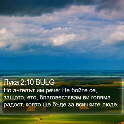 Лука 2:10 BULG Bible Verse Image