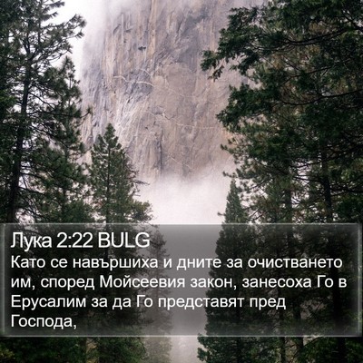Лука 2:22 BULG Bible Verse Image