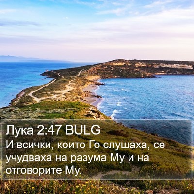 Лука 2:47 BULG Bible Verse Image