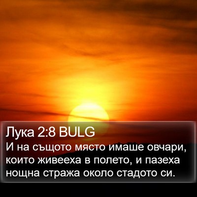Лука 2:8 BULG Bible Verse Image
