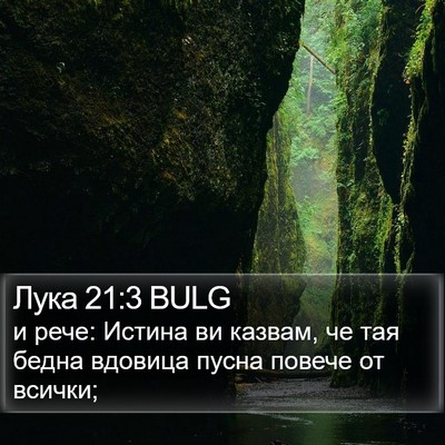Лука 21:3 BULG Bible Verse Image