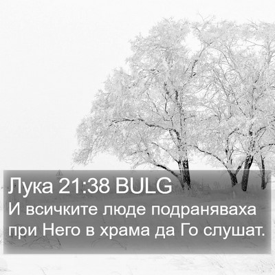 Лука 21:38 BULG Bible Verse Image