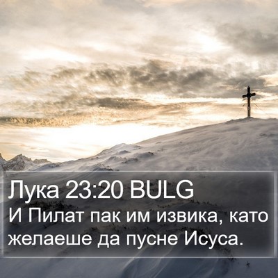 Лука 23:20 BULG Bible Verse Image
