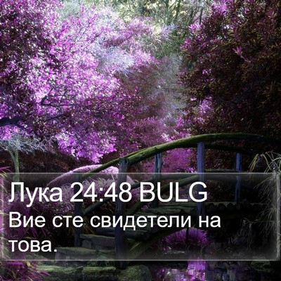 Лука 24:48 BULG Bible Verse Image
