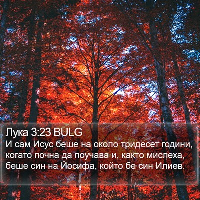 Лука 3:23 BULG Bible Verse Image