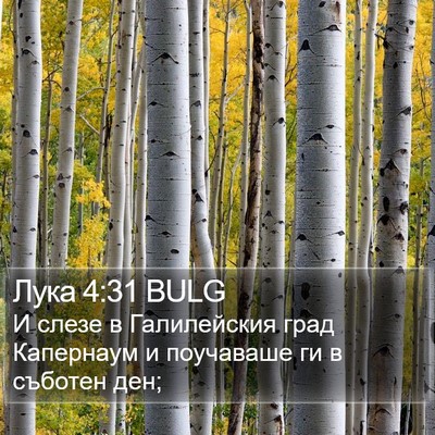 Лука 4:31 BULG Bible Verse Image