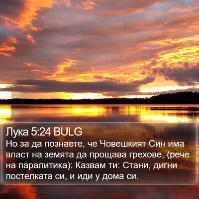 Лука 5:24 BULG Bible Verse Image
