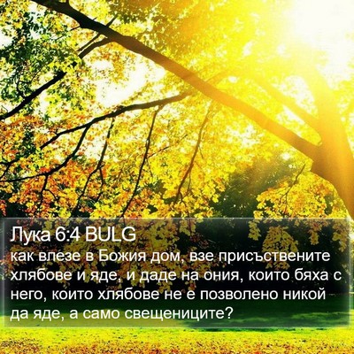 Лука 6:4 BULG Bible Verse Image