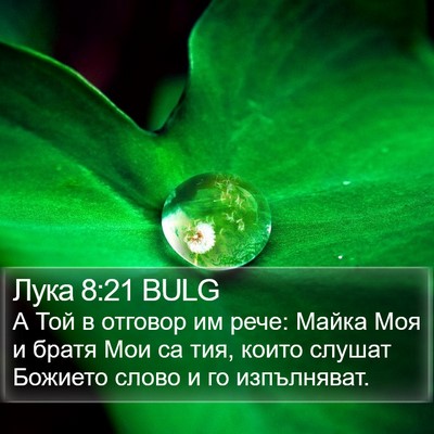 Лука 8:21 BULG Bible Verse Image
