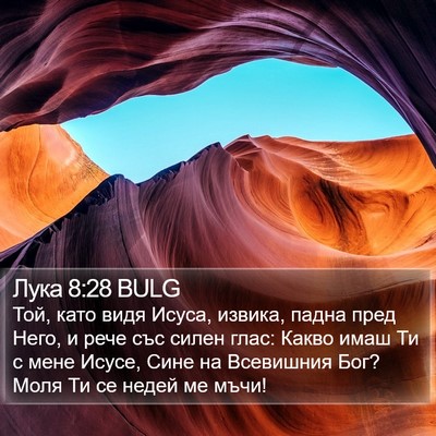Лука 8:28 BULG Bible Verse Image
