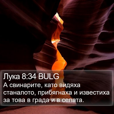 Лука 8:34 BULG Bible Verse Image