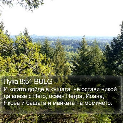 Лука 8:51 BULG Bible Verse Image