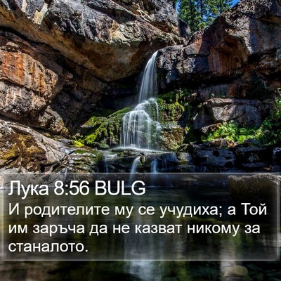 Лука 8:56 BULG Bible Verse Image