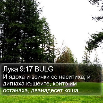 Лука 9:17 BULG Bible Verse Image