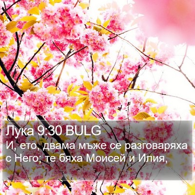 Лука 9:30 BULG Bible Verse Image