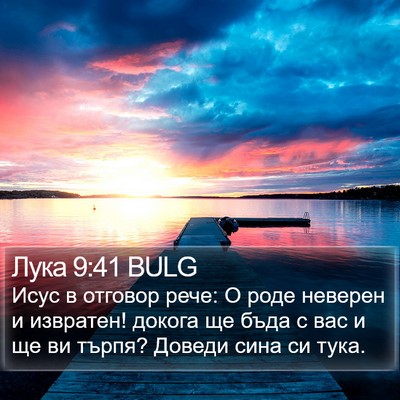 Лука 9:41 BULG Bible Verse Image