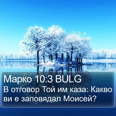Марко 10:3 BULG Bible Verse Image