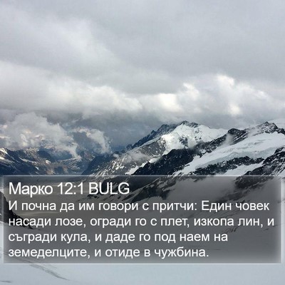 Марко 12:1 BULG Bible Verse Image