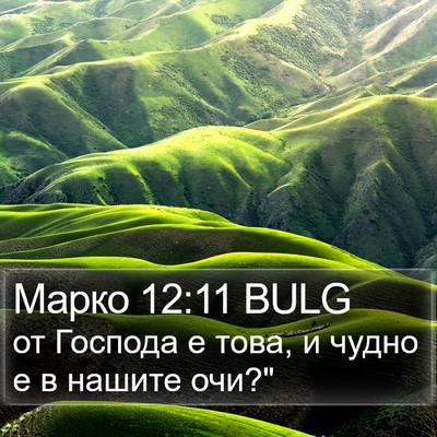 Марко 12:11 BULG Bible Verse Image