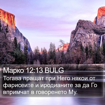 Марко 12:13 BULG Bible Verse Image