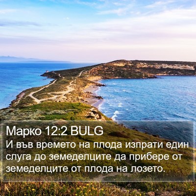 Марко 12:2 BULG Bible Verse Image