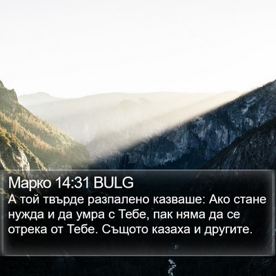 Марко 14:31 BULG Bible Verse Image