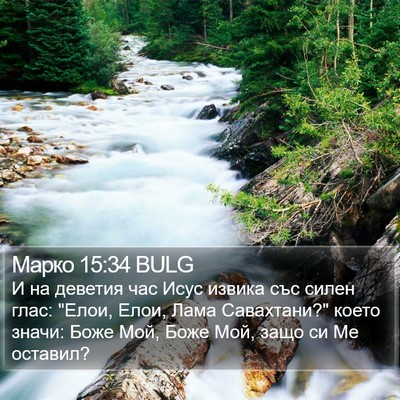 Марко 15:34 BULG Bible Verse Image