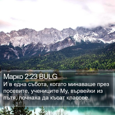 Марко 2:23 BULG Bible Verse Image