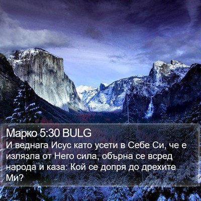 Марко 5:30 BULG Bible Verse Image