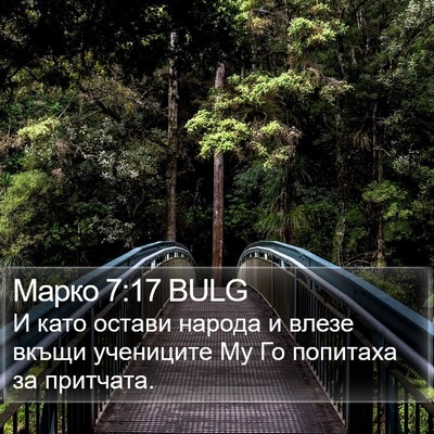 Марко 7:17 BULG Bible Verse Image