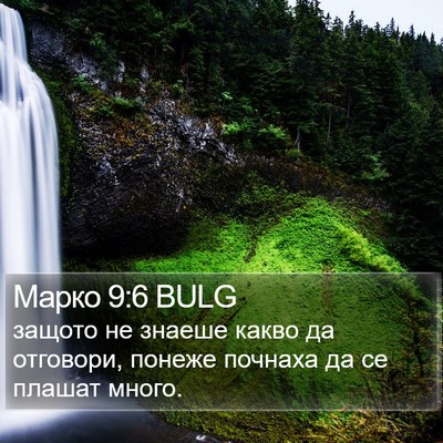 Марко 9:6 BULG Bible Verse Image