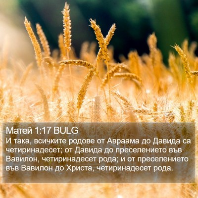 Матей 1:17 BULG Bible Verse Image