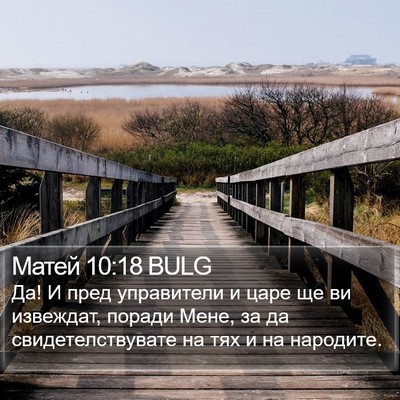 Матей 10:18 BULG Bible Verse Image
