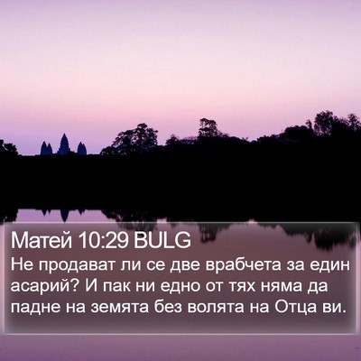 Матей 10:29 BULG Bible Verse Image