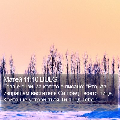 Матей 11:10 BULG Bible Verse Image