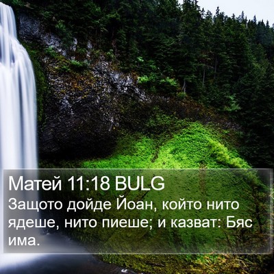 Матей 11:18 BULG Bible Verse Image