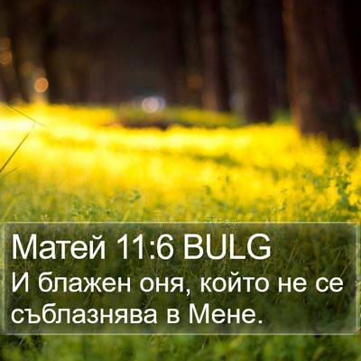 Матей 11:6 BULG Bible Verse Image