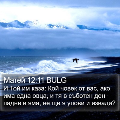 Матей 12:11 BULG Bible Verse Image