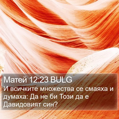 Матей 12:23 BULG Bible Verse Image